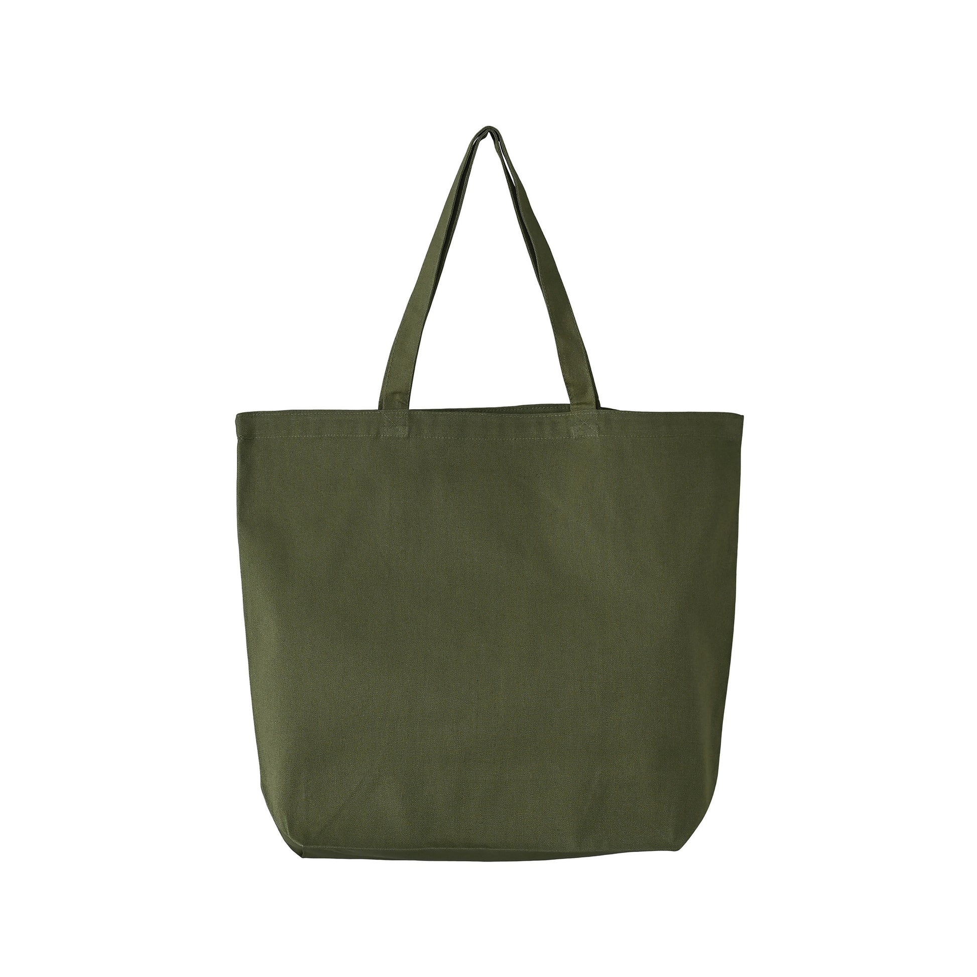 Large Cotton Tote Bag #4 olive-drab image