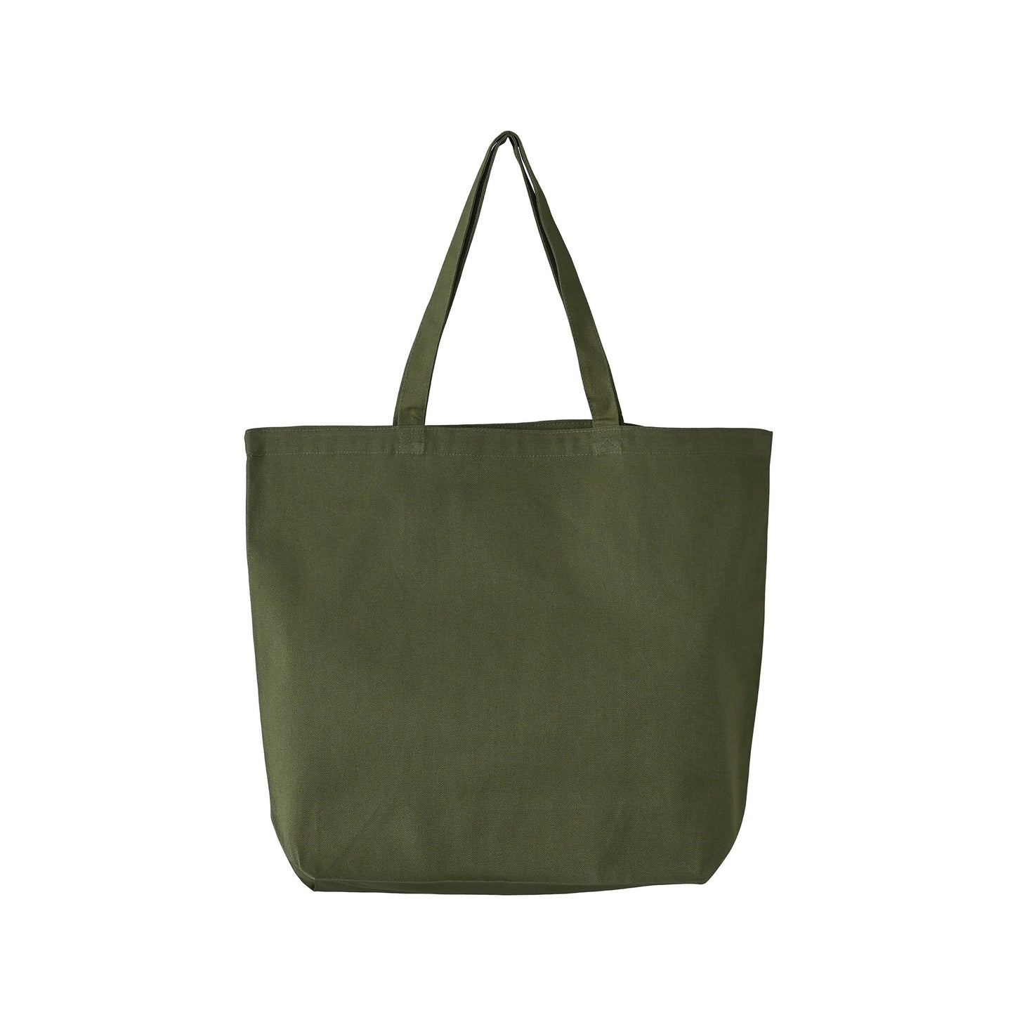 Large Cotton Tote Bag #5 olive-drab image