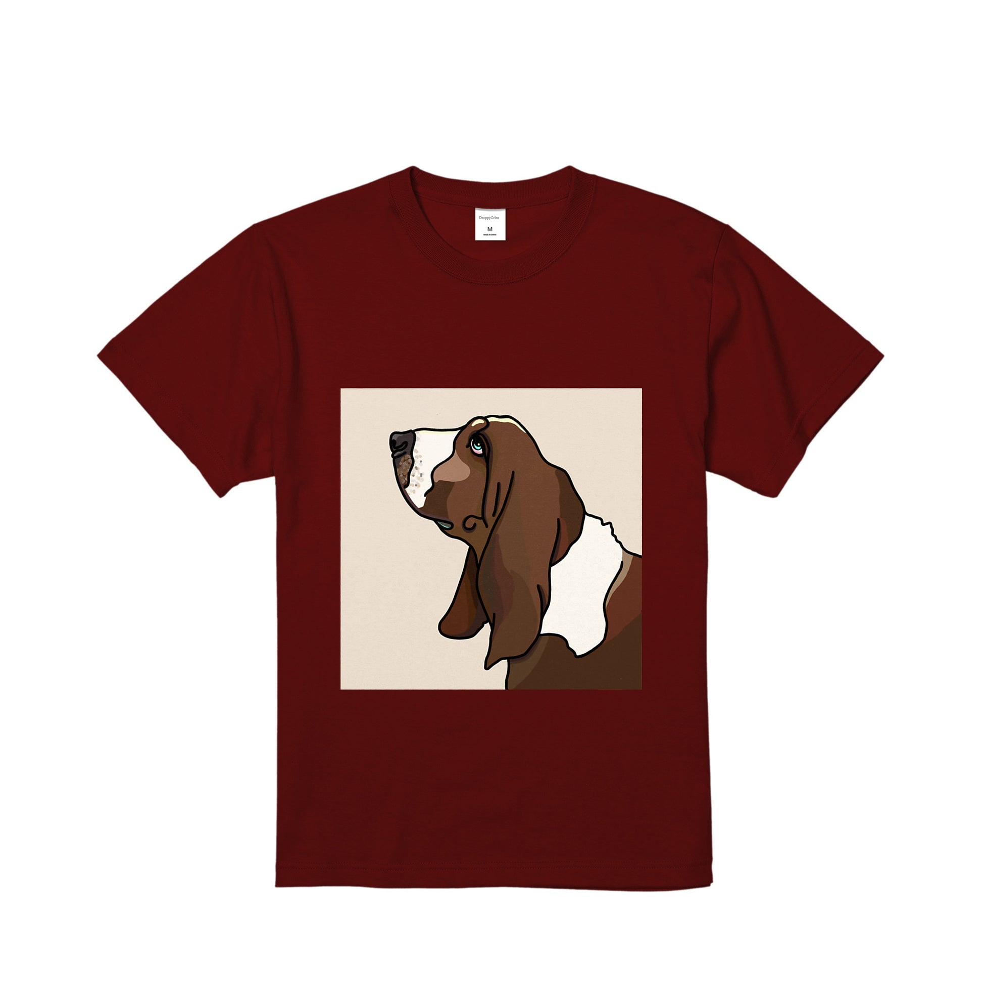 Short Sleeve T-Shirt #4 burgundy image